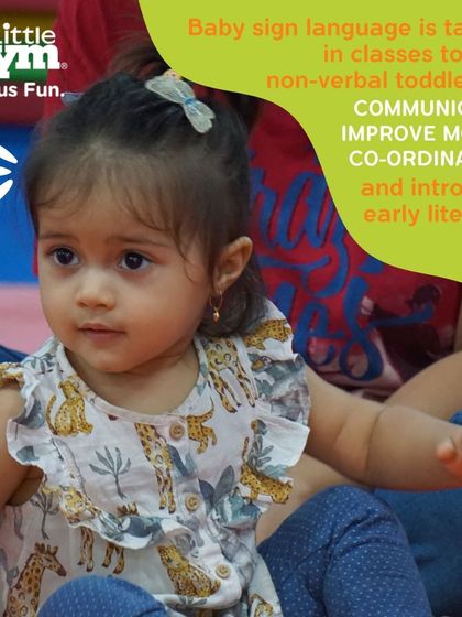 We introduce baby sign language in our classes to help non-verbal toddlers communicate their needs and feelings. This not only reduces frustration but also improves motor coordination and provides an early introduction to literacy.