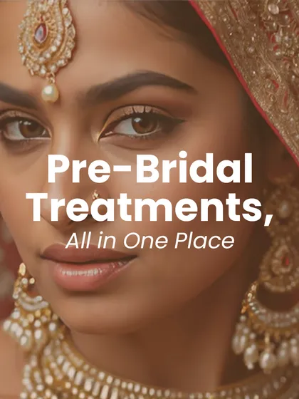 I offer a comprehensive suite of pre-bridal treatments to ensure you look and feel your best on your wedding day. My approach focuses on creating a customized plan to achieve a natural, radiant glow that lasts well beyond the ceremony.