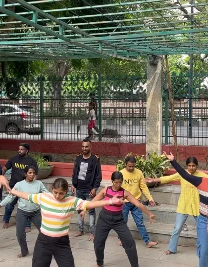 The concentration and joy of learning a new skill. Our dance workshops in the park are a great way to spend a Sunday afternoon.