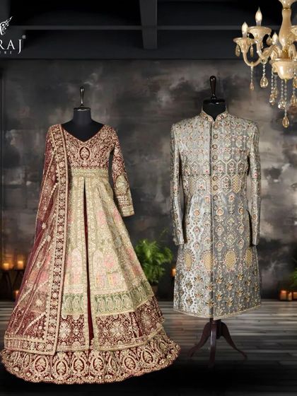 Meraj Couture - Bridal Wear Design A Tale of Two: Coordinated Couple Attire photo 22