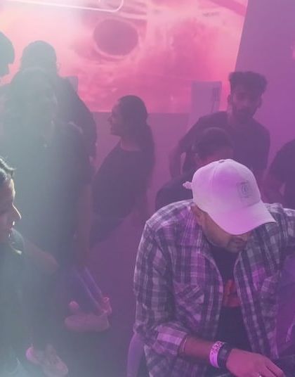 On the decks at the KEMA event, surrounded by fog and lights. The atmosphere was perfect for a high-energy Bollywood and commercial set.