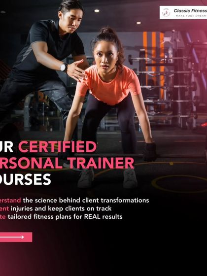 Our Certified Personal Trainer courses are designed to make you a true professional. Learn to understand client transformations, prevent injuries, and create tailored fitness plans.
