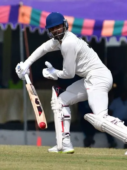 Another angle of Pratham Singh's masterclass innings for Railways in the Ranji Trophy. His technique and shot selection under pressure were flawless.