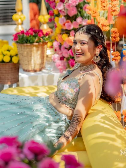 Vibrant Haldi & Mehendi Functions photo 61