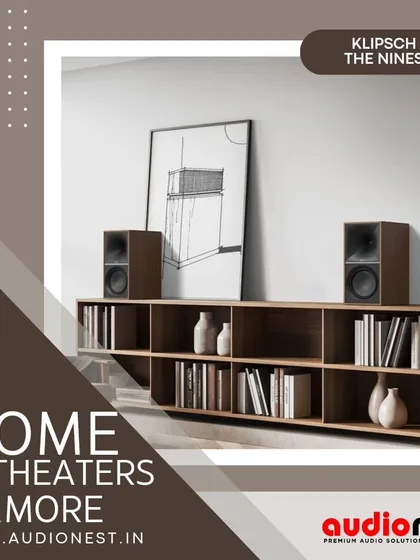 Klipsch "The Nines" are powerful, active bookshelf speakers that can fill a room with sound. They connect directly to a TV, turntable, or computer, offering a simple yet high-quality audio upgrade for any living space.