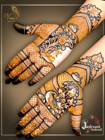 A stylish design with a peacock as the centerpiece, using negative space to create a modern and artistic look.