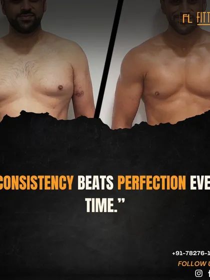 This is what consistency looks like. This client's transformation wasn't about a perfect diet or never missing a workout. It was about showing up, staying consistent, and trusting the process we built together, combining 100% effort in the gym with 100% commitment to nutrition.