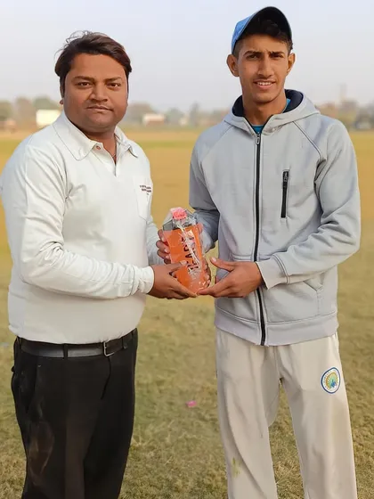Ali Malik with another Man of the Match award.