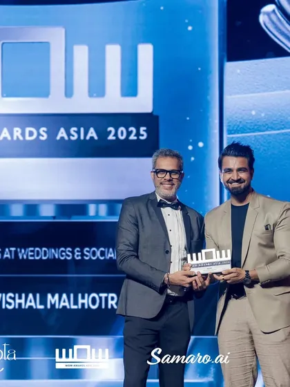 I always knew I had that "WOW" factor! Holding the WOW Awards Asia 2025 trophy for Best Master of Ceremonies is a special feeling. Thank you to the universe for everything.