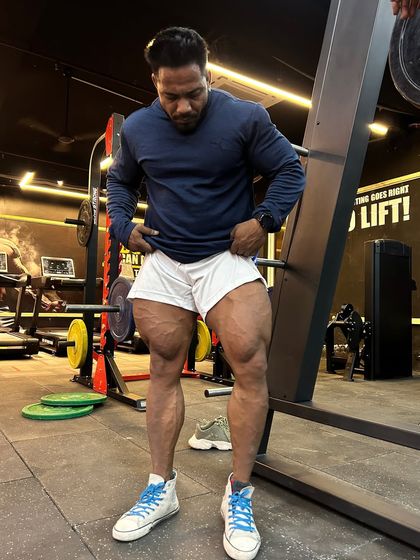 Iconic. A leg shot showing the vascularity and definition from a tough workout.