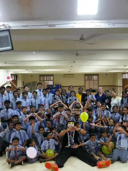 A full group photo capturing the joy and excitement of the 'Silent Storyteller' event. It was a day of laughter, connection, and unforgettable memories for everyone involved.