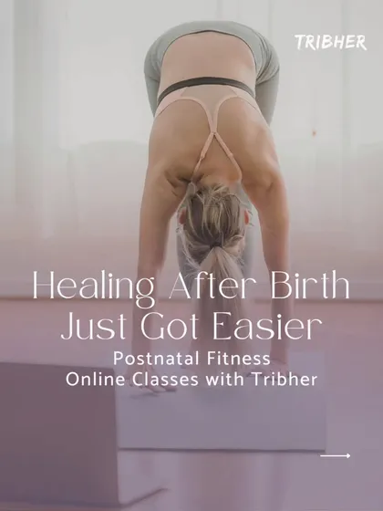 Healing after birth just got easier with our online classes. This visual represents the convenience and accessibility of our programs, allowing you to join from the comfort of your home and fit recovery into your schedule as a new mom.