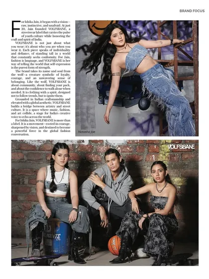 A published feature in Hindustan Times for the streetwear brand Volfsbane. I created edgy, youthful makeup looks with smokey eyes and glowing skin to match the brand's rebellious vibe.