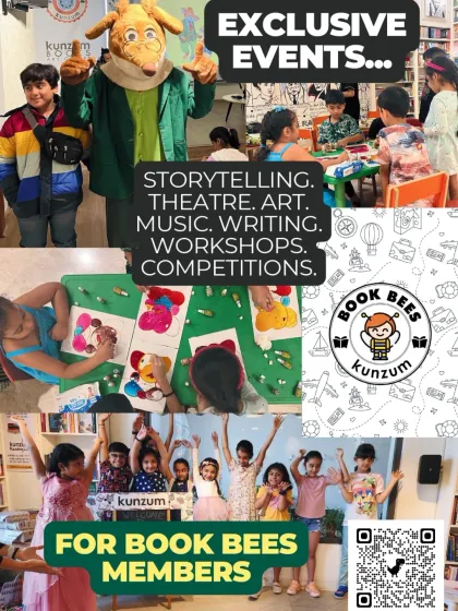 Welcome to our buzzing hive of readers. This is where we host exclusive events for our Book Bees members, from magical storytelling and creative workshops to fun competitions and even visits from beloved book characters.
