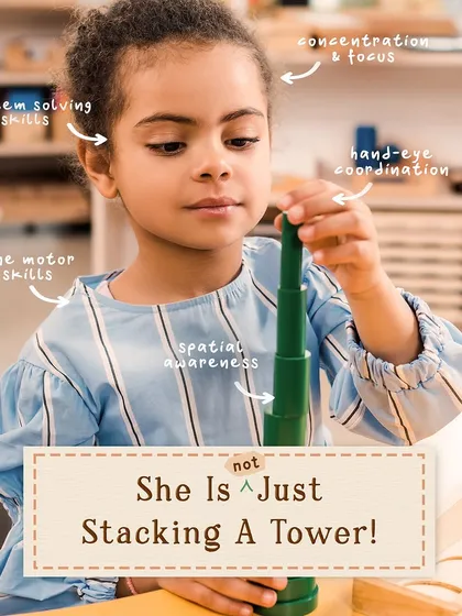 This is not just stacking a tower. This classic Montessori activity is a powerhouse for development, building everything from fine motor skills and spatial awareness to concentration and problem-solving abilities, all through joyful, focused work.
