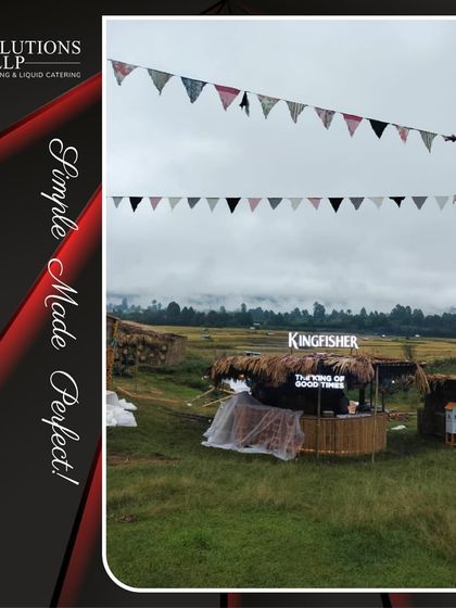 Our Kingfisher bar setup at Ziro Festival, ready to serve thousands with good vibes and perfectly chilled beer.