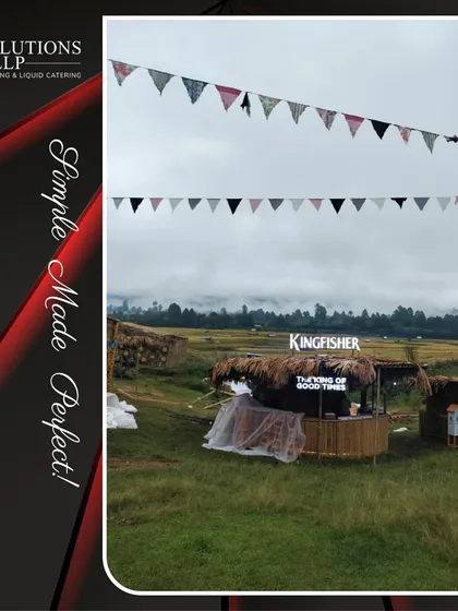 Our Kingfisher bar setup at Ziro Festival, ready to serve thousands with good vibes and perfectly chilled beer.