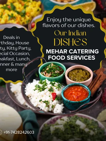 We offer a wide variety of Indian dishes for your events. Whether it's a birthday, kitty party, or a special occasion, you can enjoy the unique flavours of our cooking.