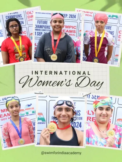 Celebrating the achievements of our older girl swimmers on International Women's Day. They are role models for the next generation.