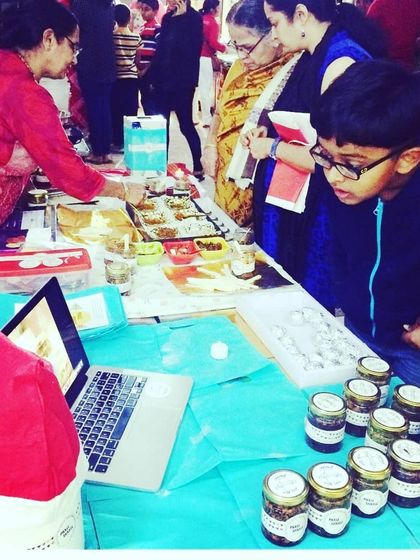 Even the youngest family members were curious about our pickle stall. These are cherished memories.
