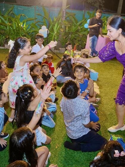 The kids are completely engrossed in the show. I love seeing their focused, curious faces as they try to figure out the magic.