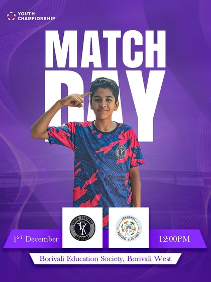 Our U15s are ready to leave it all on the pitch in this Youth Championship match day announcement.