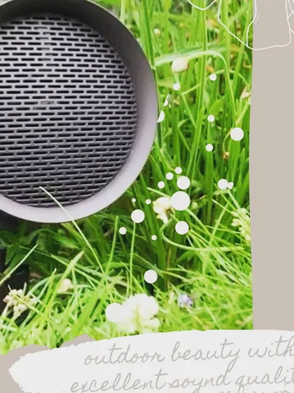 We can seamlessly integrate high-quality audio into your landscape design. This outdoor speaker is shown nestled in garden foliage, providing excellent sound without disrupting the natural beauty of the space.