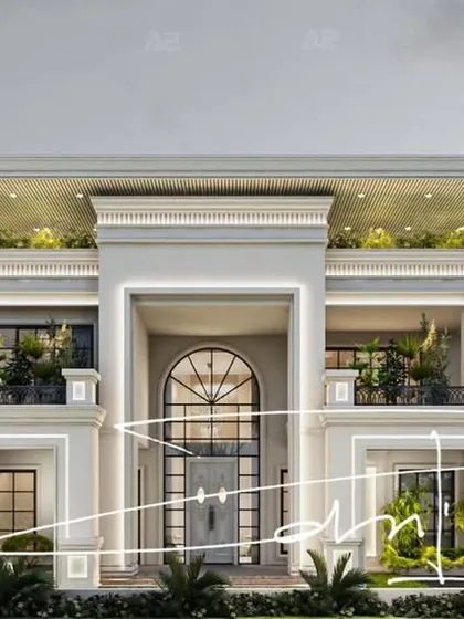 Embracing the timeless elegance of neo-classical design with our latest farmhouse facade. Every detail, from the columns to the roofline, is crafted to evoke serenity and sophistication.