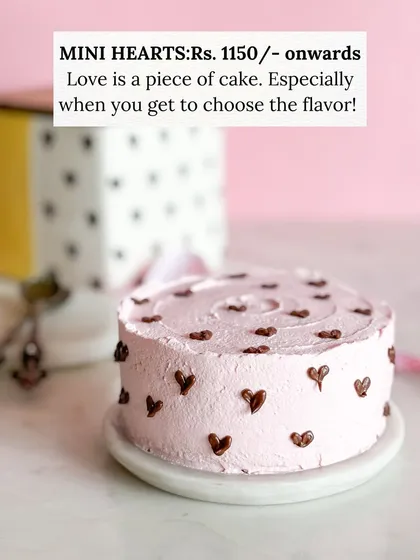 Love is a piece of cake, especially when you get to choose the flavor. My mini heart cakes are a popular part of my Valentine's Edit.