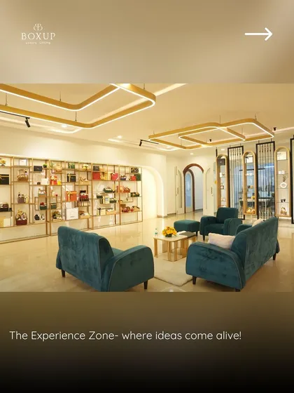 Welcome to the Experience Zone in my new office. This is where ideas come alive and where clients can see and feel the quality of my products.