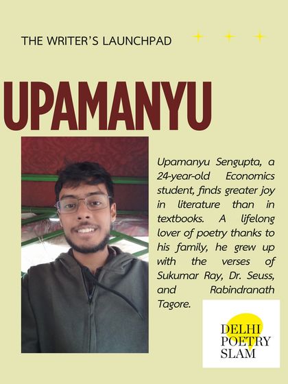 Upamanyu, an Economics student with a love for literature, is another participant in The Writer's Launchpad. Our program welcomes poets at all stages of their journey, from students to seasoned professionals.