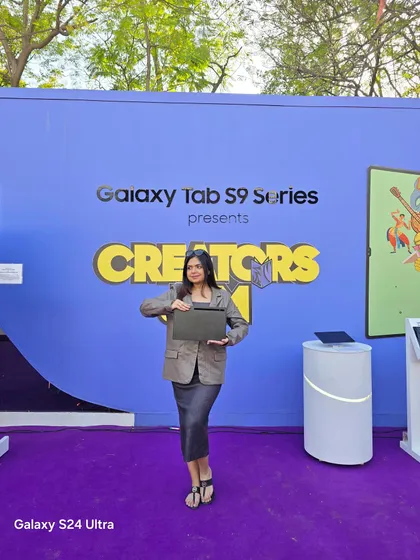 Tech can be stylish too. At the Jaipur Literature Festival, I partnered with Samsung to showcase the new Galaxy Tab S9 Series. This content highlights my ability to integrate technology products into a lifestyle setting, making them relatable and desirable.