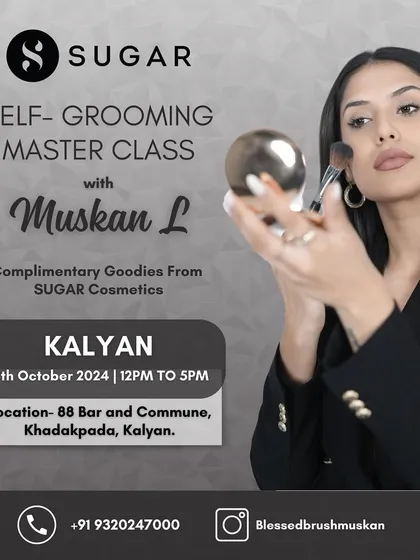 Kalyan, I'm coming for you! This is the official announcement for my masterclass at 88 Bar and Commune. Get ready to learn, play with makeup, and have a great time.