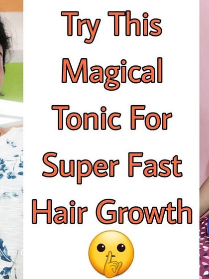 A magical tonic for super-fast hair growth. This DIY recipe is easy to make and helps stimulate your scalp.