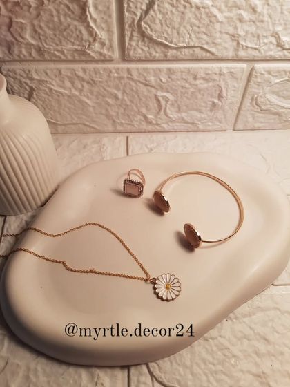 The urge to paint on a blank canvas is real. Here is our plain white cloud tray before it was transformed into a hand-painted cherry blossom piece.