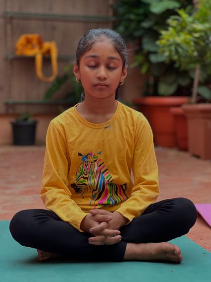 Here is another young sadhaka practicing being with herself. The path to conquering hatred, anger, and delusion begins with these simple moments of disconnecting from the mundane. It is one life, and it is my duty to help them make it count.