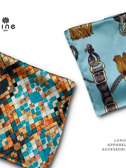 We offer a vast range of pocket squares with diverse patterns, from geometric mosaics to classic equestrian motifs. They are an excellent and stylish option for corporate event giveaways.
