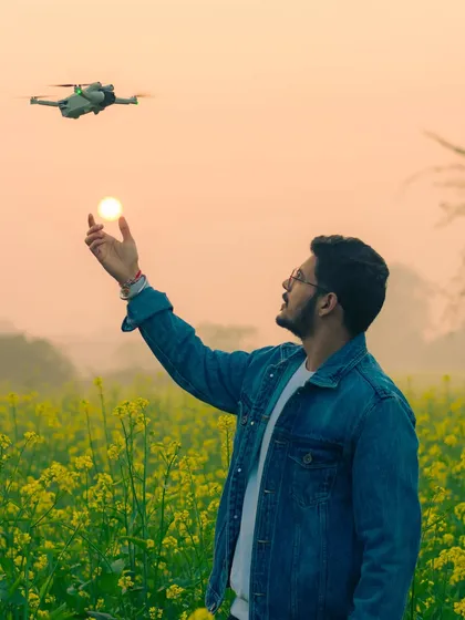 Me, my drone, and a field of gold. This is my happy place, using my DJI Mavic Mini 3 Pro to find and capture those perfect, sun-kissed moments that tell a story.