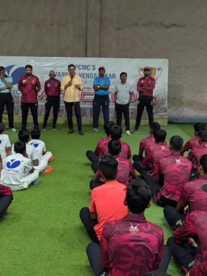 Addressing the trainees at the start of a new season at our Varroc Vengsarkar academy in Pune, setting the tone for a year of hard work.