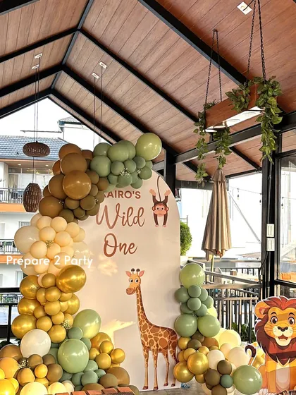 Explore my jungle, safari, and animal themed decorations. I use a variety of elements like character cutouts, welcome signs, and custom props to create a fun and wild adventure.
