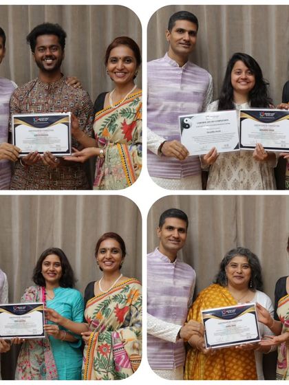 Another group of graduates from our Sthira Sukham Asanam course. We celebrate their dedication to learning the science behind a safe and effective yoga practice.