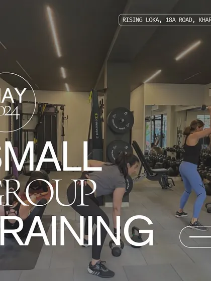 An announcement for our small group training program, designed for individualized attention and progressive overload in our private gym.