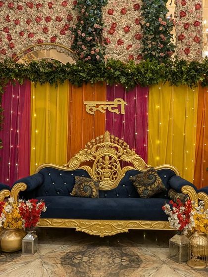 The Trendy Party - Wedding & Pre-Wedding Event Decoration Vibrant Haldi & Mehendi Setups photo 29