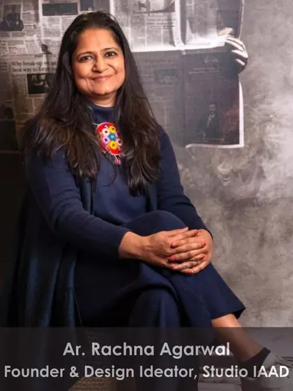 An announcement of our founder, Rachna Agarwal, joining the academic panel for Interior Architecture and Design at IIAD, reflecting her commitment to nurturing future design professionals.