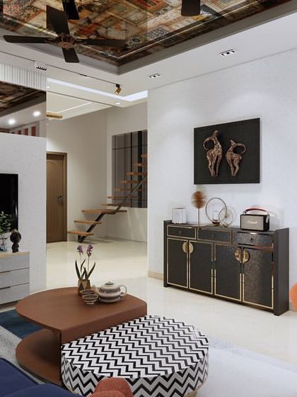 Drishtikone Design - Interior Design & Turnkey Execution Living & Dining: The Heart of the Home photo 33