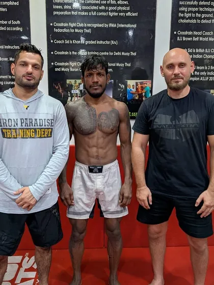 This is what the hard work is for. Our fighter Dushyant, in peak physical condition right before his professional MMA fight. We train athletes for competition, building the strength and discipline needed to step into the cage.