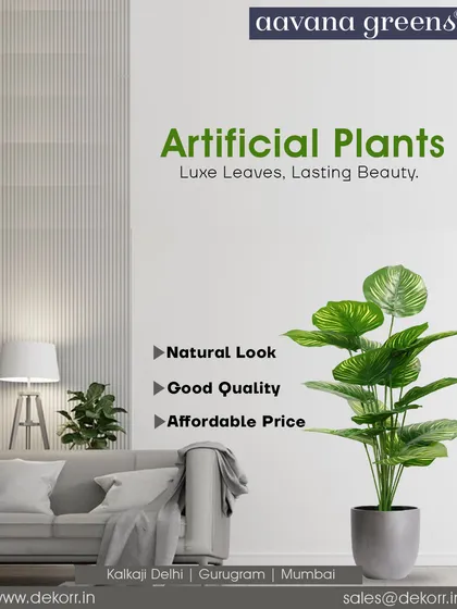 Luxe leaves, lasting beauty. This artificial plant adds a touch of sophistication to a modern living room, and it's available at an affordable price.