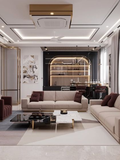 Latest Interiors by Shivam Manchanda - Turnkey Luxury Residential Interiors Grand Living & Dining Spaces photo 20