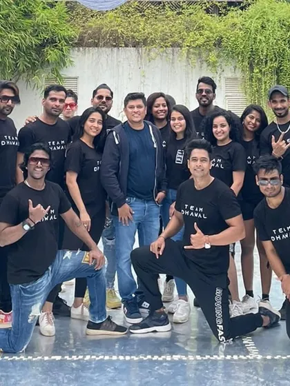 The whole crew together for a team picture. We travel across the country and the world to bring our choreography to you.
