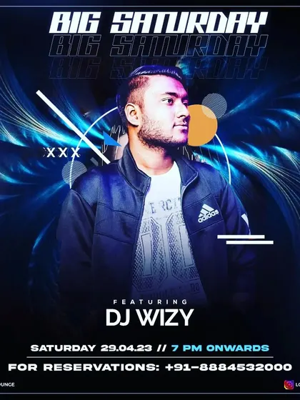 A flyer from a "Big Saturday" night in April. My residency at Loft38 meant a guaranteed top-tier party every weekend of the year.